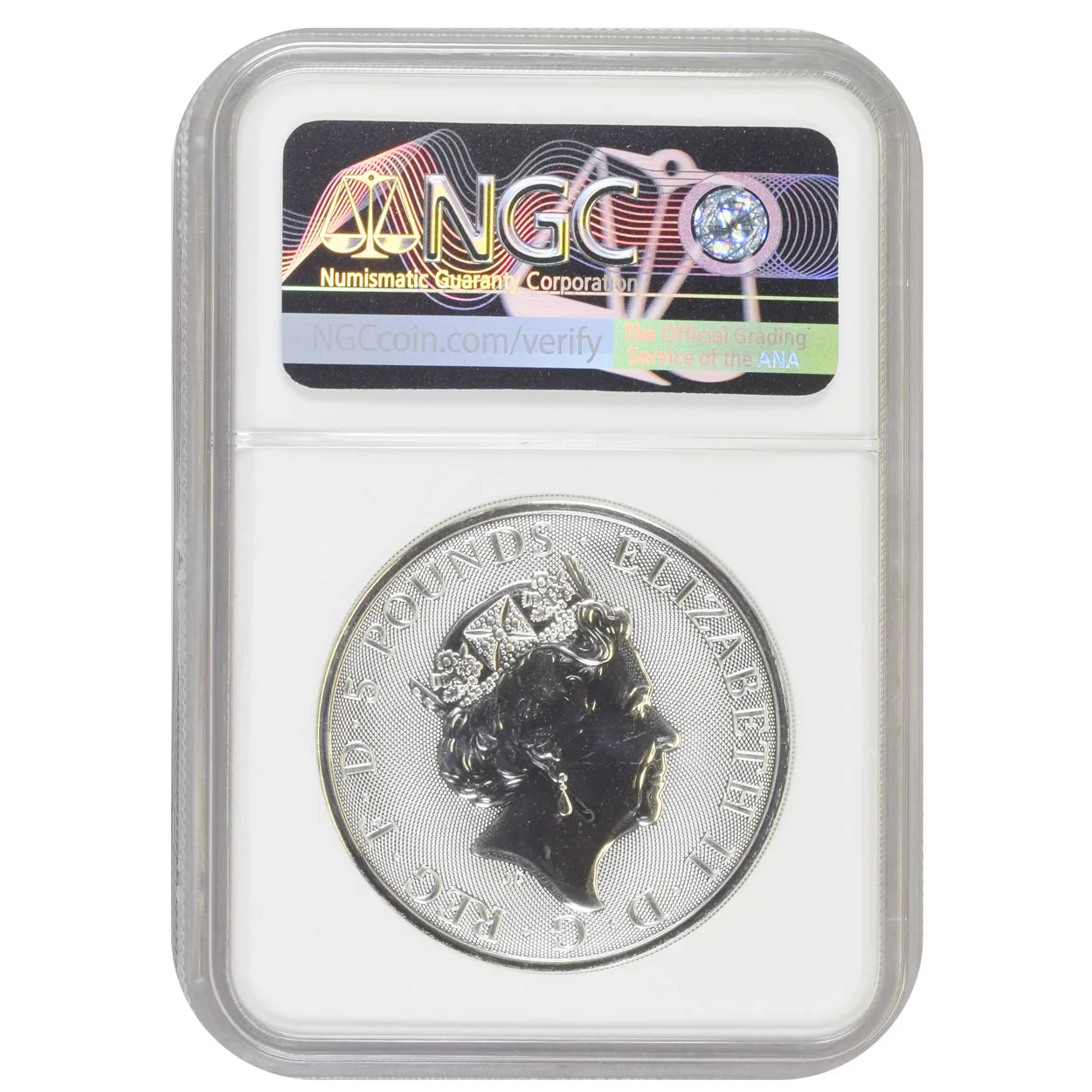 2019 2 oz British Silver Falcon of the Plantagenets NGC MS68 - Image 2