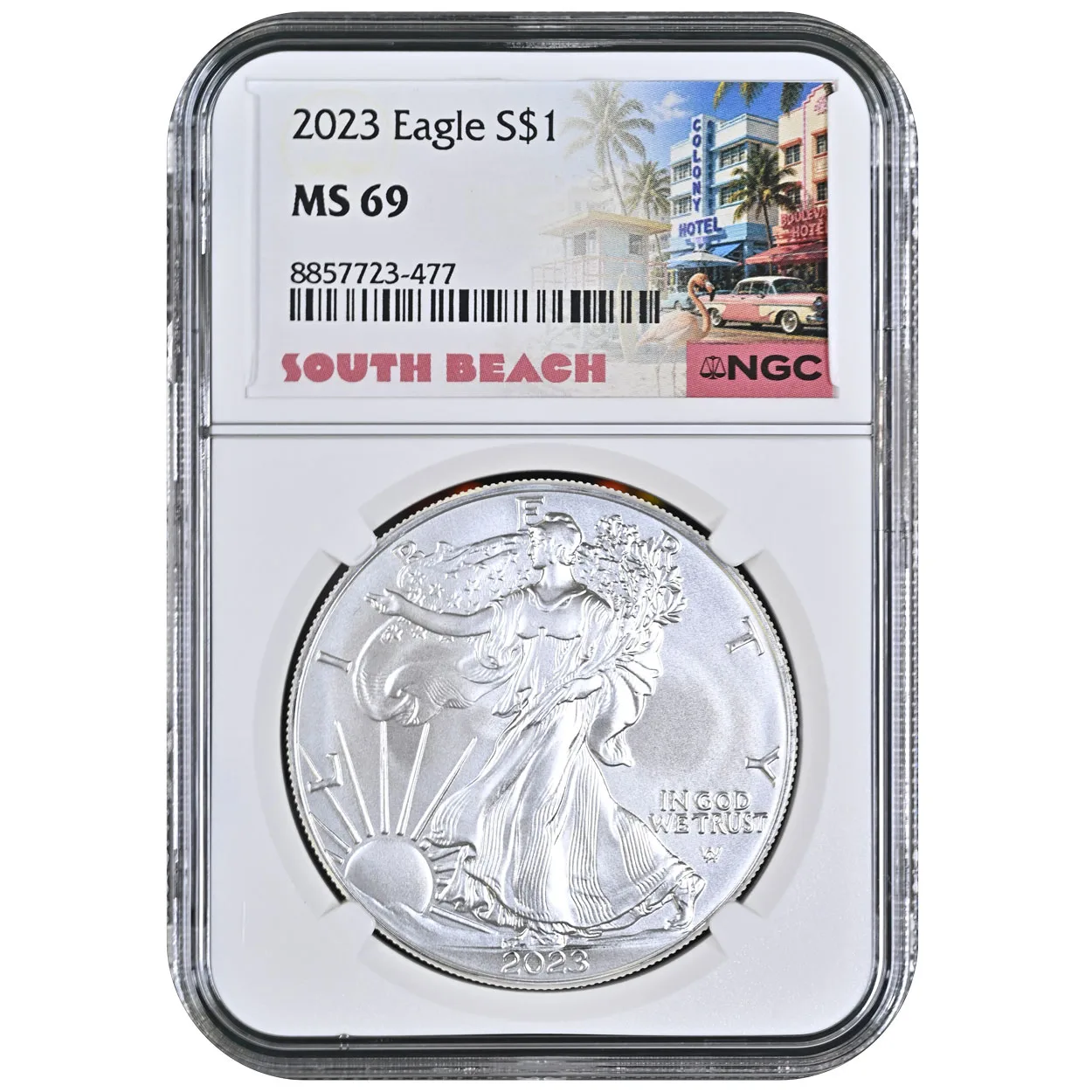 2023 $1 American Silver Eagle Coin NGC MS69