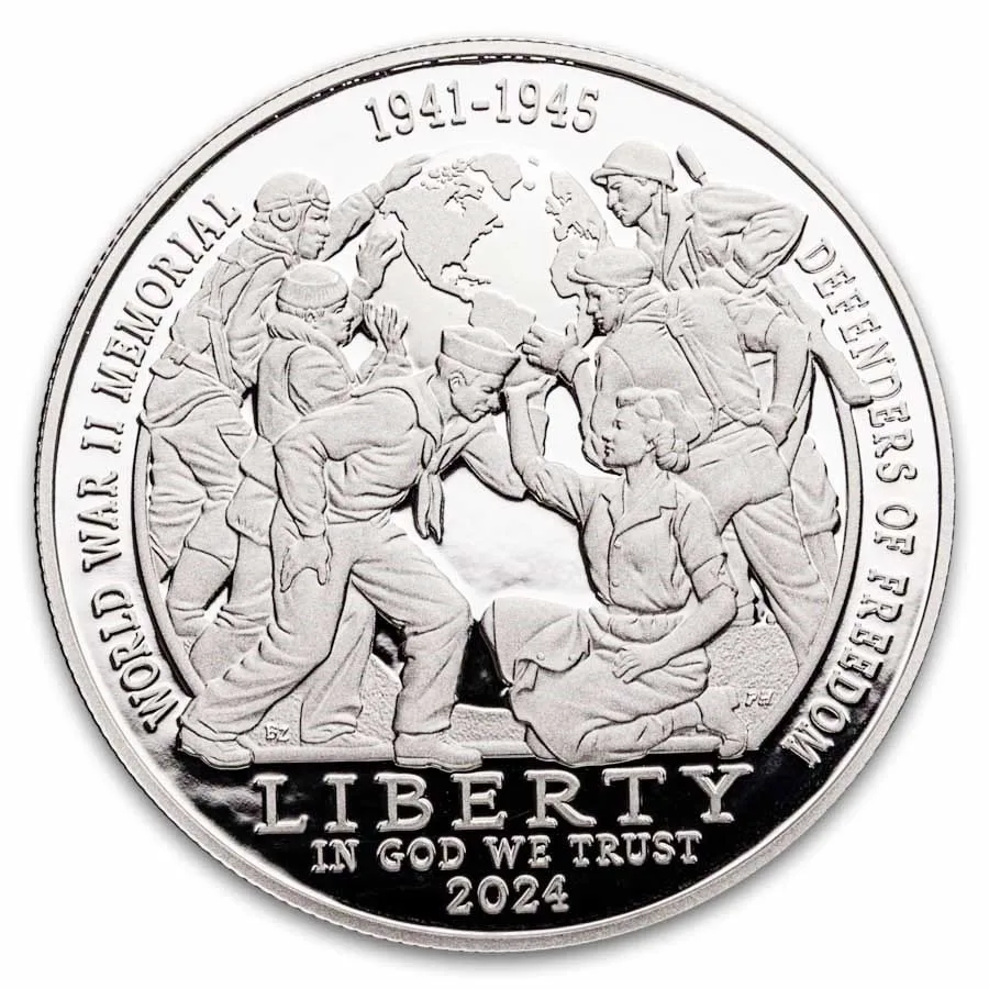 2024-P Greatest Generation $1 Silver Proof (Box & COA) - Image 3