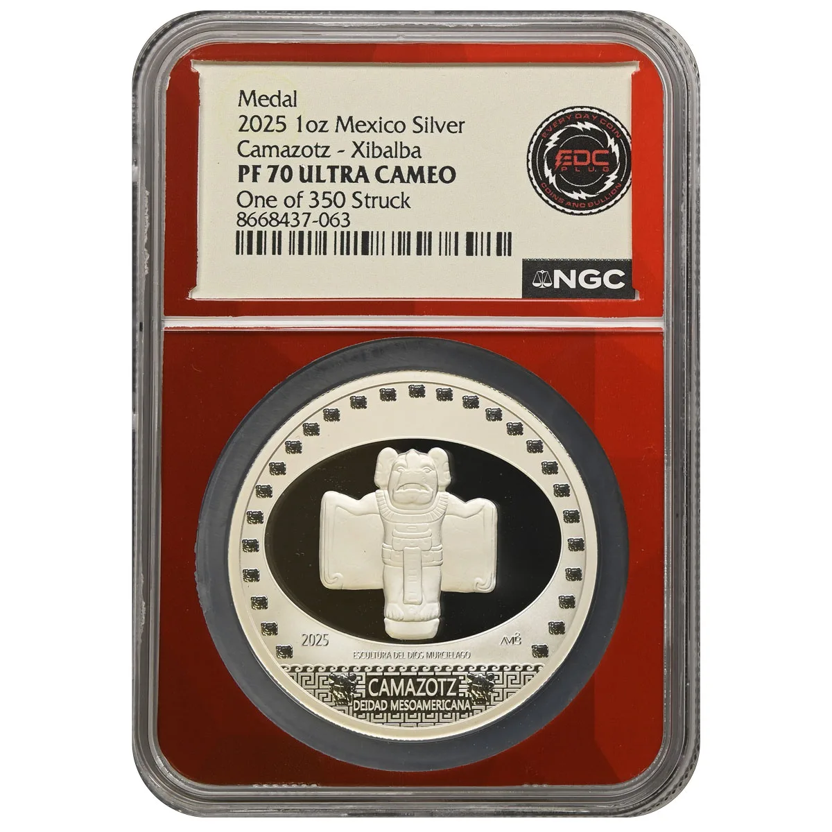 2025 Mo Mexico Silver Camazotz- Xibalba NGC PF70