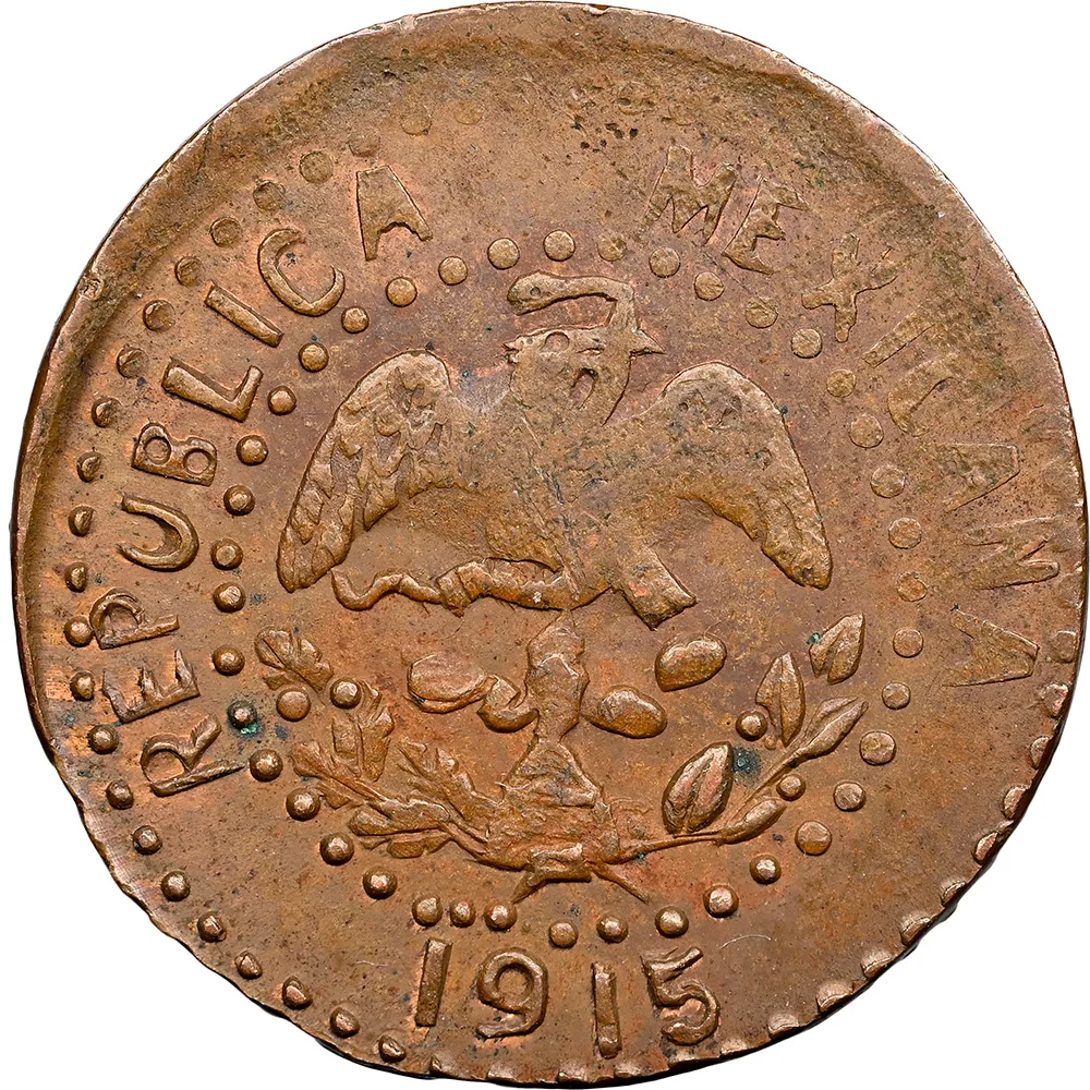 1915 Mexico Dos Centavo Puebla/Tetela "E. DE PU." NGC MS 63