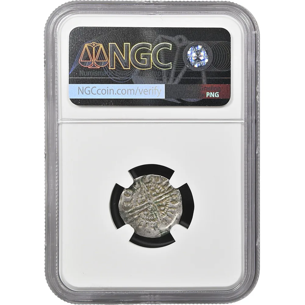 1216-1247 England Penny Henry III Newcastle Adam NGC XF45