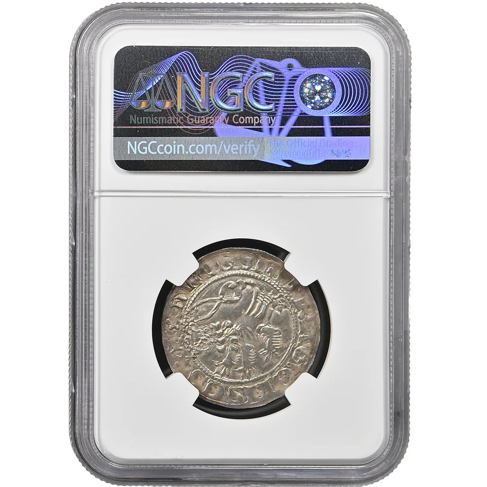 1310-1346 Bohemia 1 Groschen Jan of Luxemburg NGC AU Details