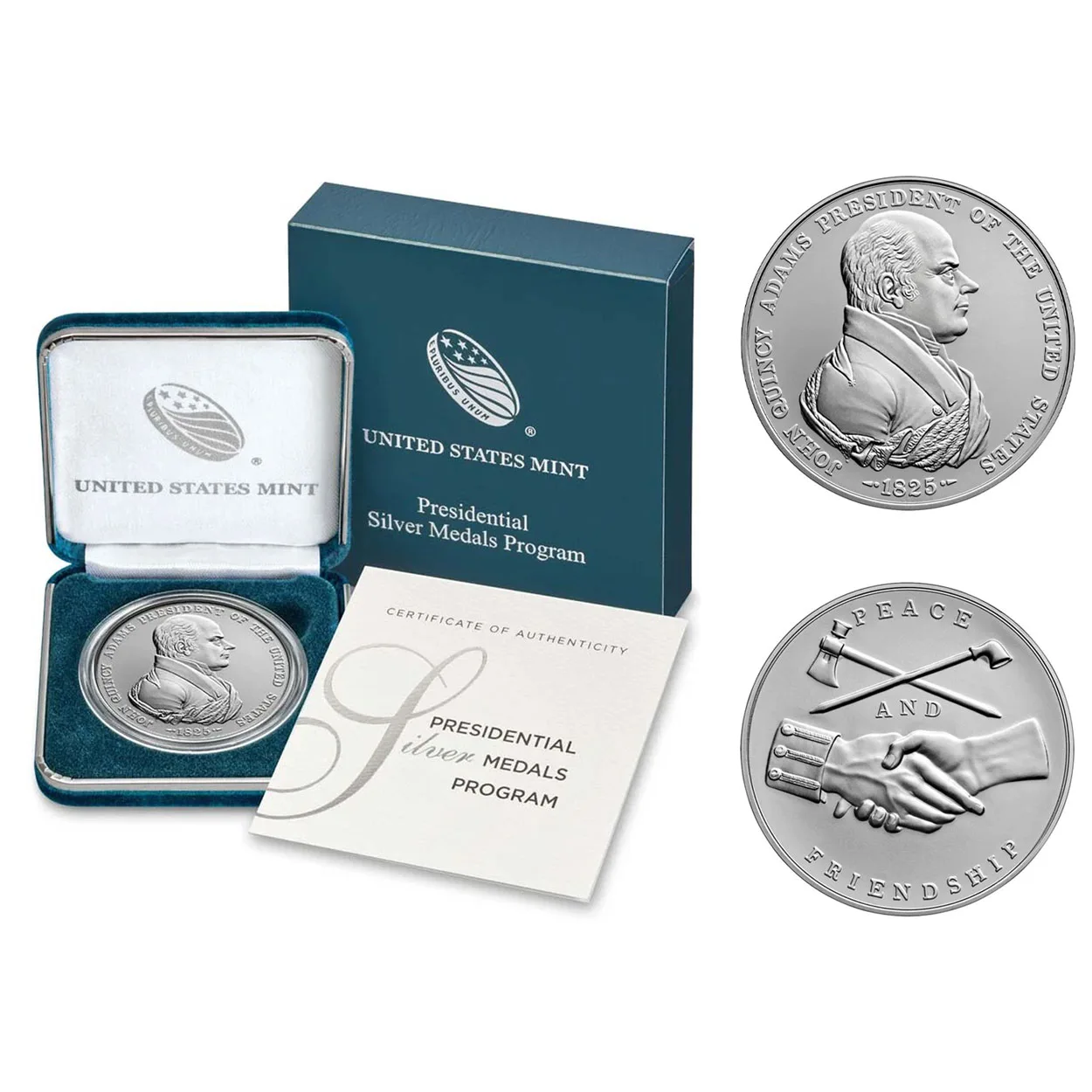 2019 John Quincy Adams Presidential Silver Medal