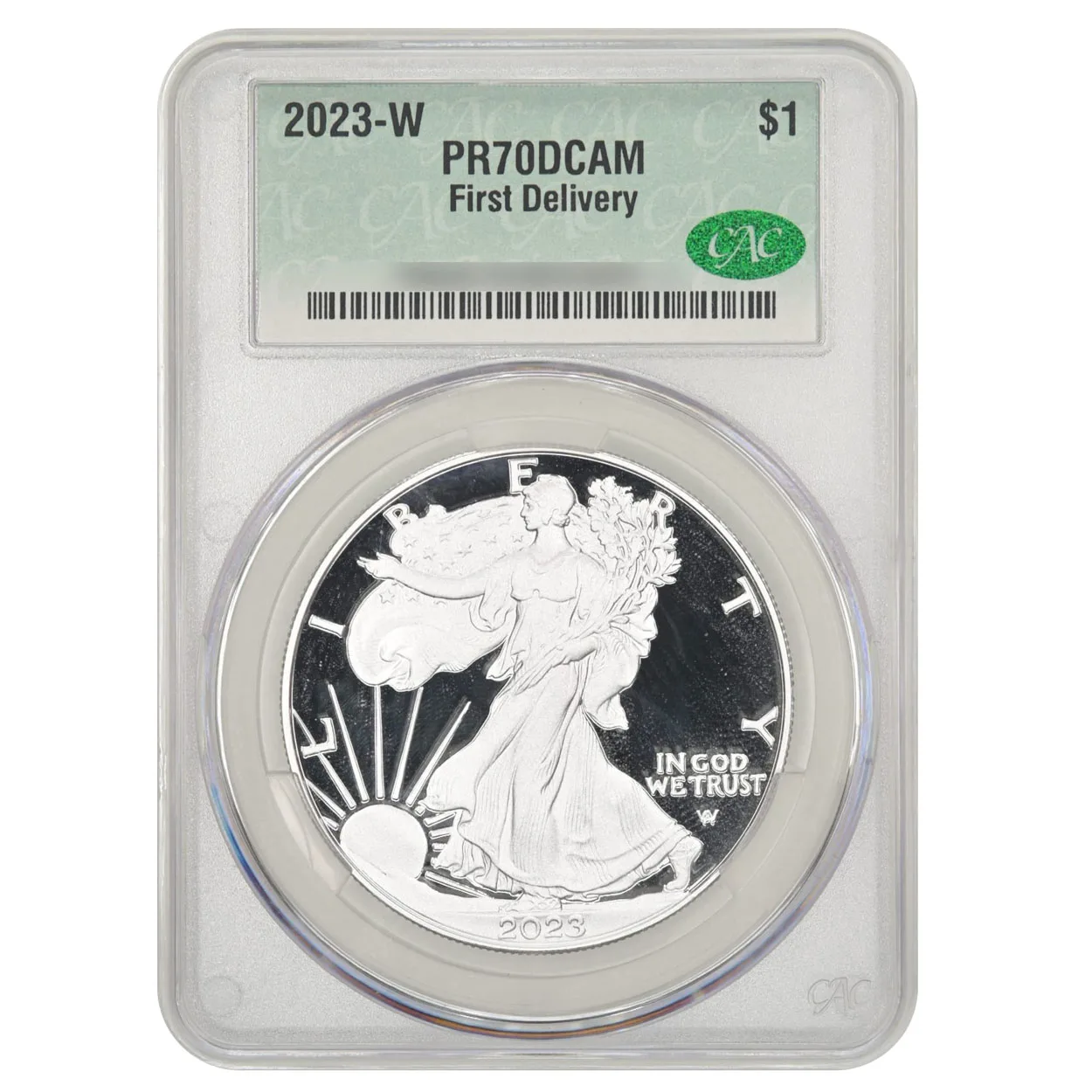 2023-W $1 American Silver Eagle Coin CAC PR70DCAM