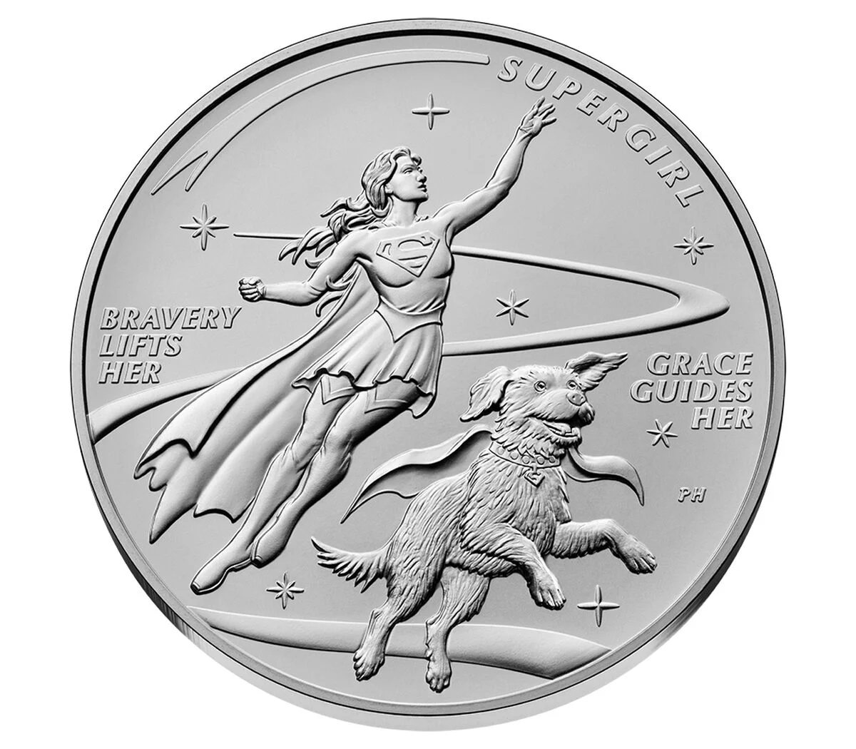2026 Comic Art 1 oz Silver Medal– Supergirl™ - Image 2