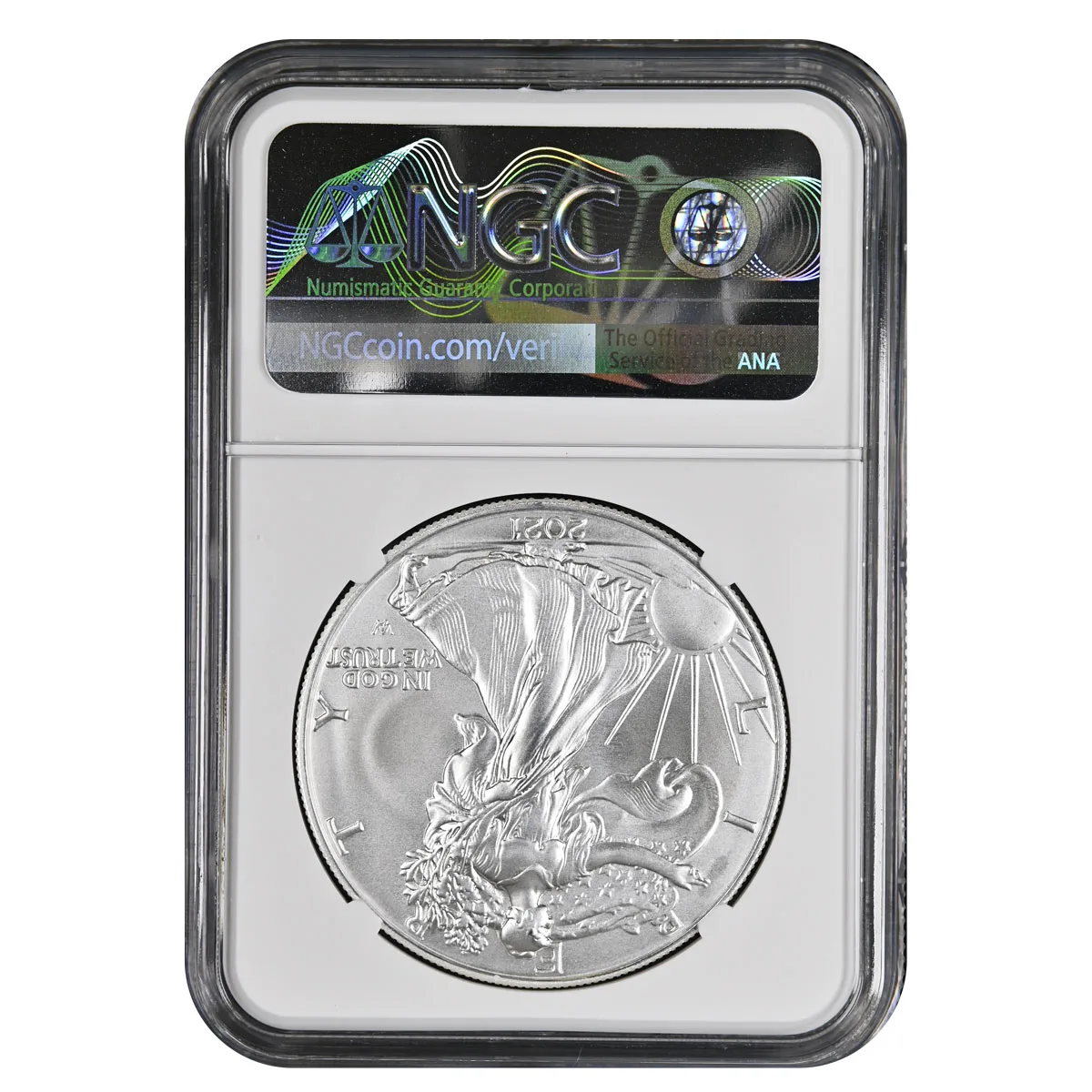 2021 $1 T-2 American Silver Eagle NGC MS70- Michael Gaudioso Hand Signed - Image 2