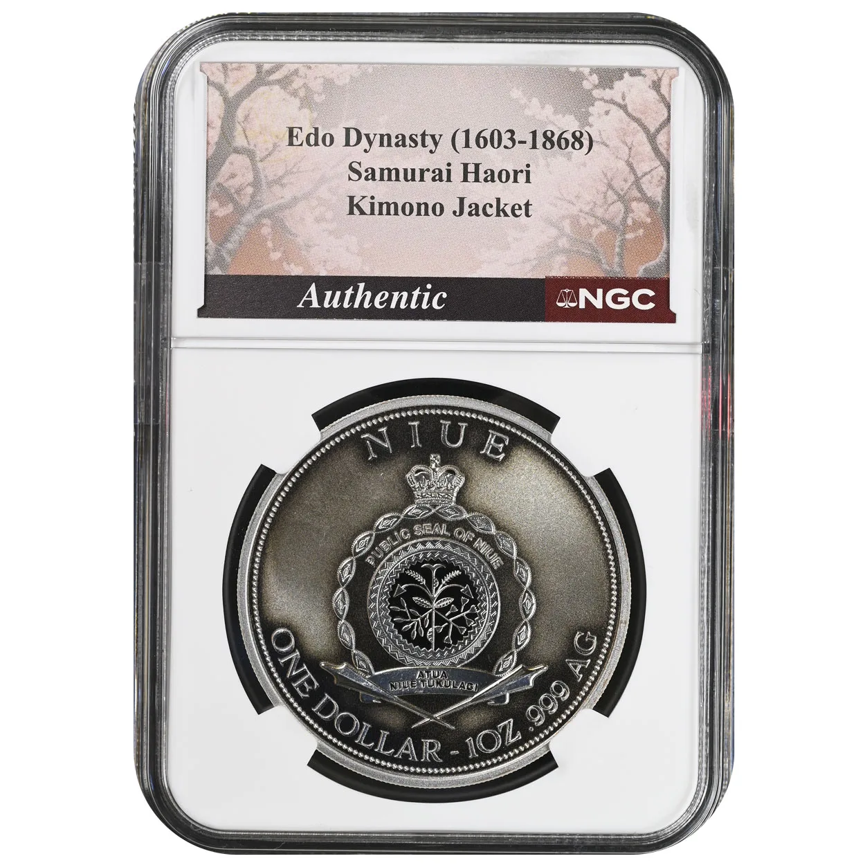2025 Niue Samurai & Dragon NGC Reverse PF70 Antique - Image 2