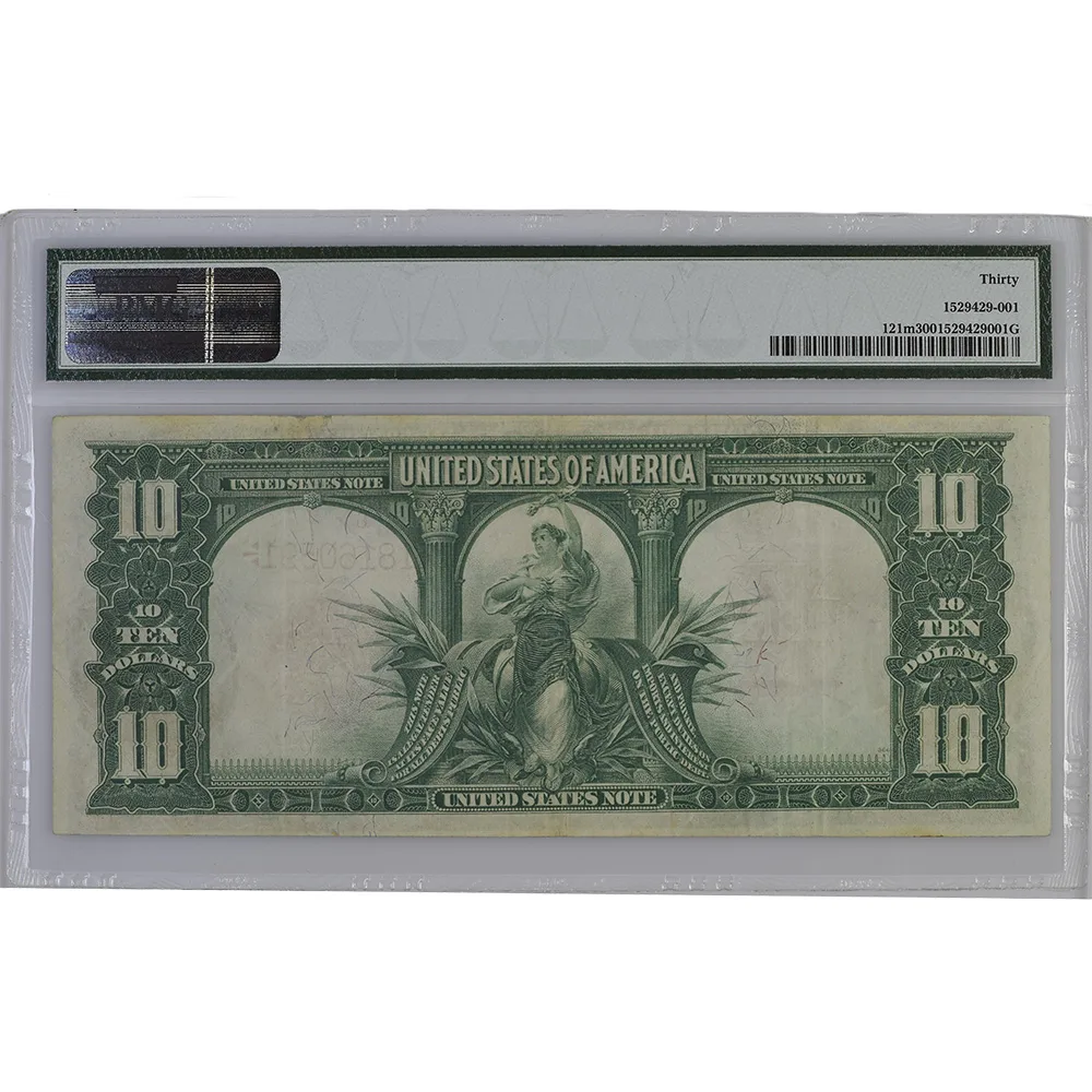 1901 $10 Legal Tender Fr#122m PMG VF 30