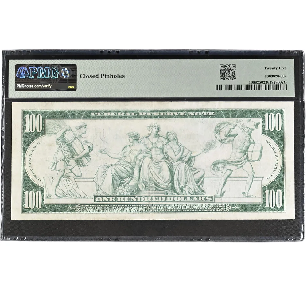 1914 $100 New York FRN Fr#1088 PMG VF 25
