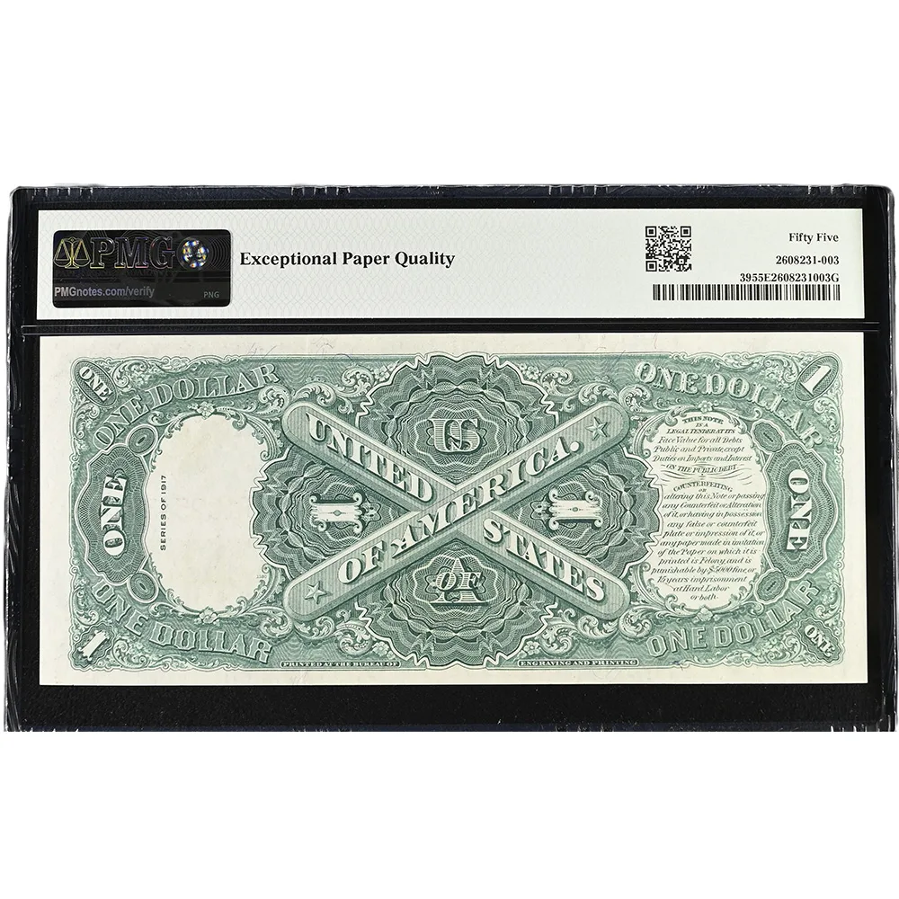 1917 $1 Legal Tender FR#39 PMG AU 55 EPQ - Image 2